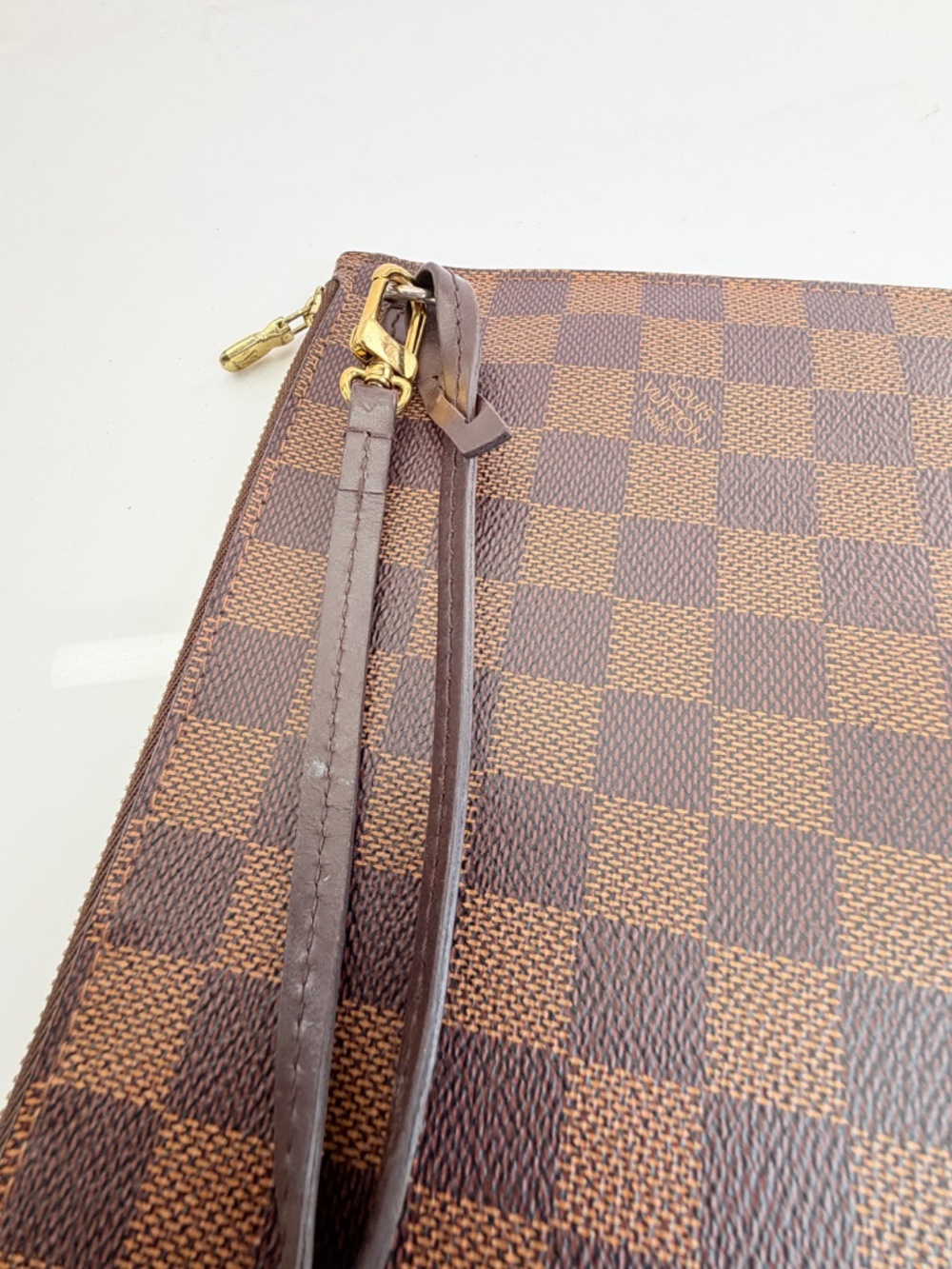 Louis Vuitton Damier Neverfull MM GM Cerise Pochette Wristlet - Picture 9 of 15